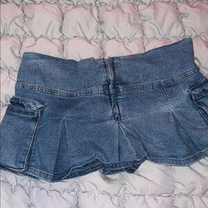 Denim Mini Skirt